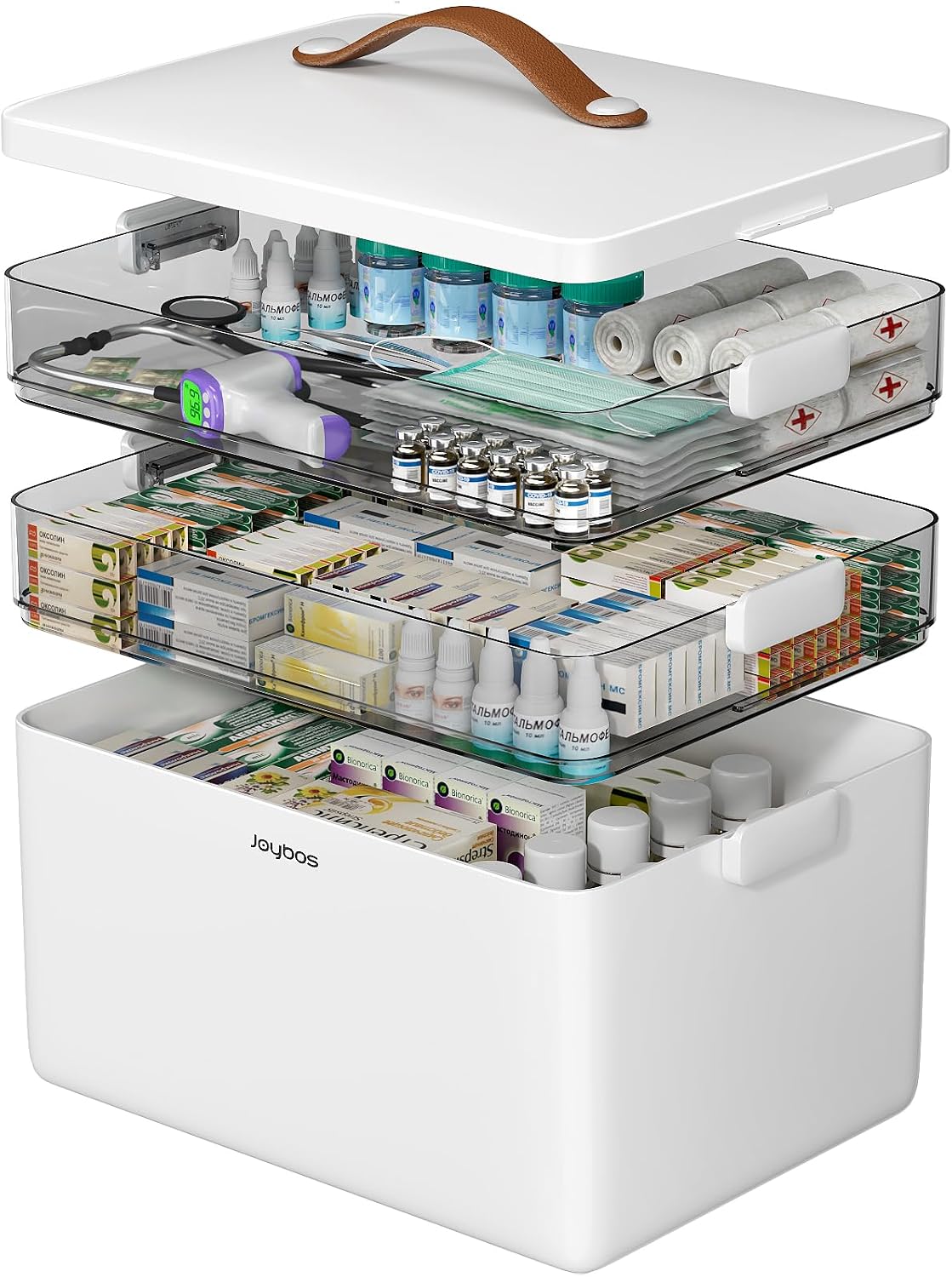 3-Tier Portable Medicine Organizer