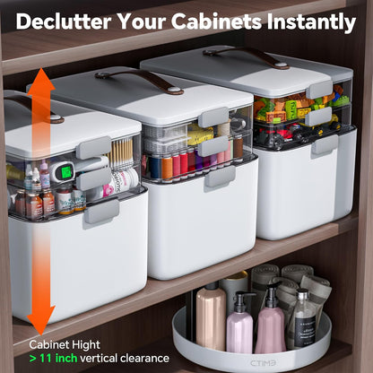 3-Tier Portable Medicine Organizer