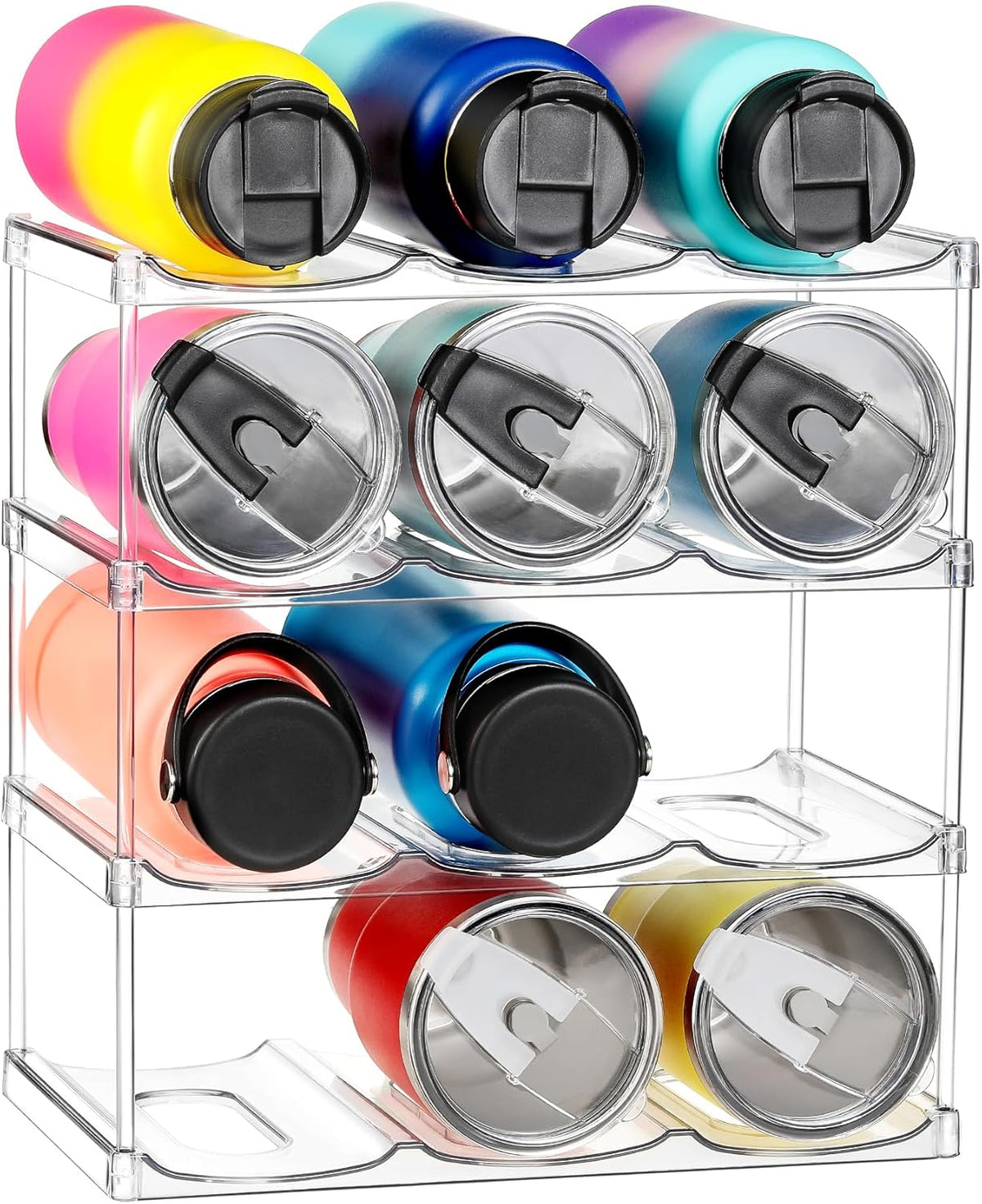 4-Tier Stackable Water Bottle Organizer - product photograph 1