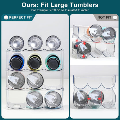 4-Tier Stackable Water Bottle Organizer - product photograph 2