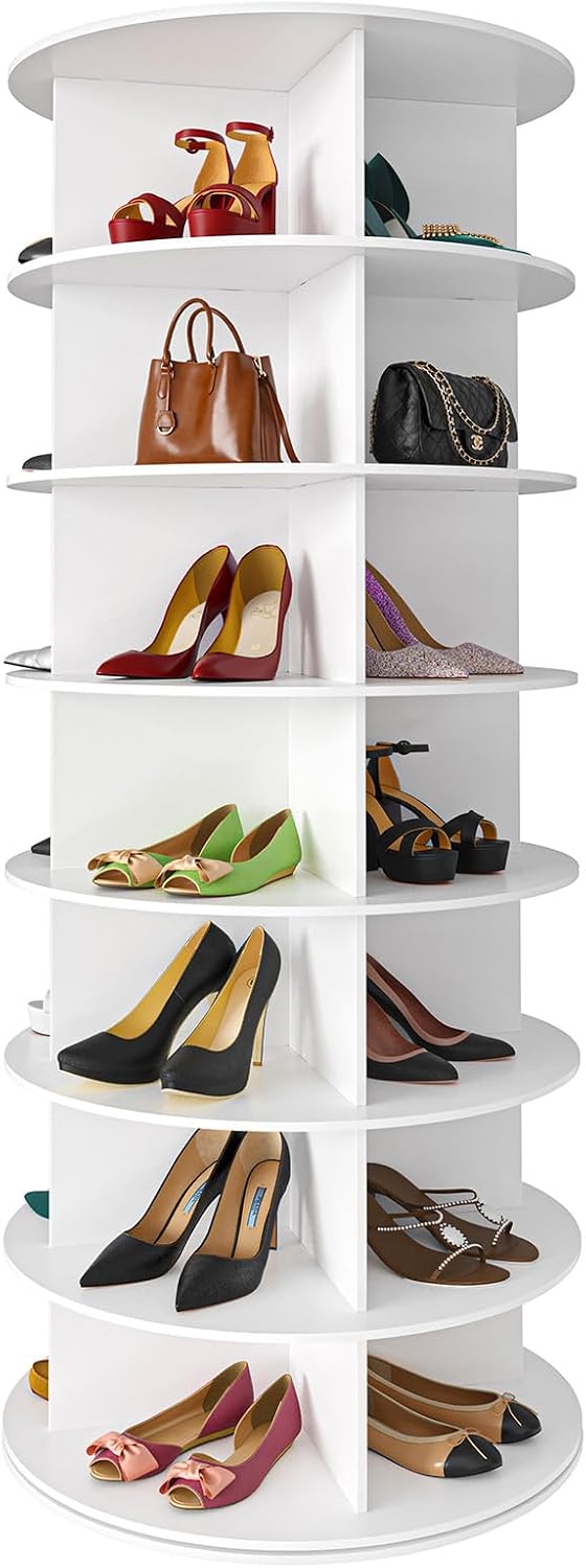 7-Tier Rotating Shoe Rack Tower - product photograph 1