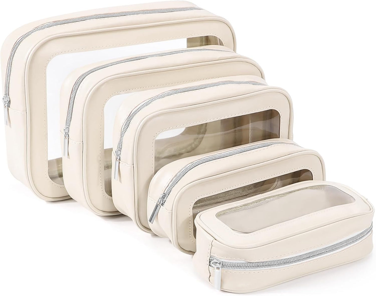 Clear Waterproof Travel Organizer Pouches - 5 Piece Set - product photograph 1