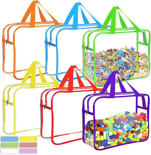 Color Large Toy Storage Bags with Labels - 6 Pack - product photograph 1