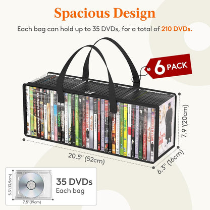 DVD and Media Storage Bags - 6 Pack - product photograph 4