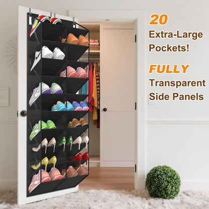 10-Tier Over-the-Door Shoe Organizer - product photograph 3