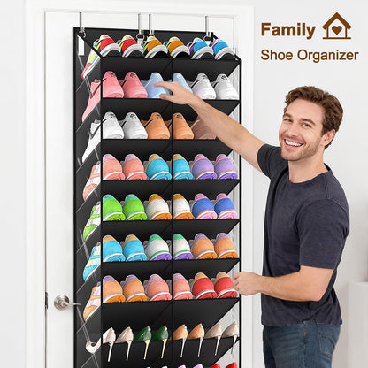 10-Tier Over-the-Door Shoe Organizer - product photograph 4