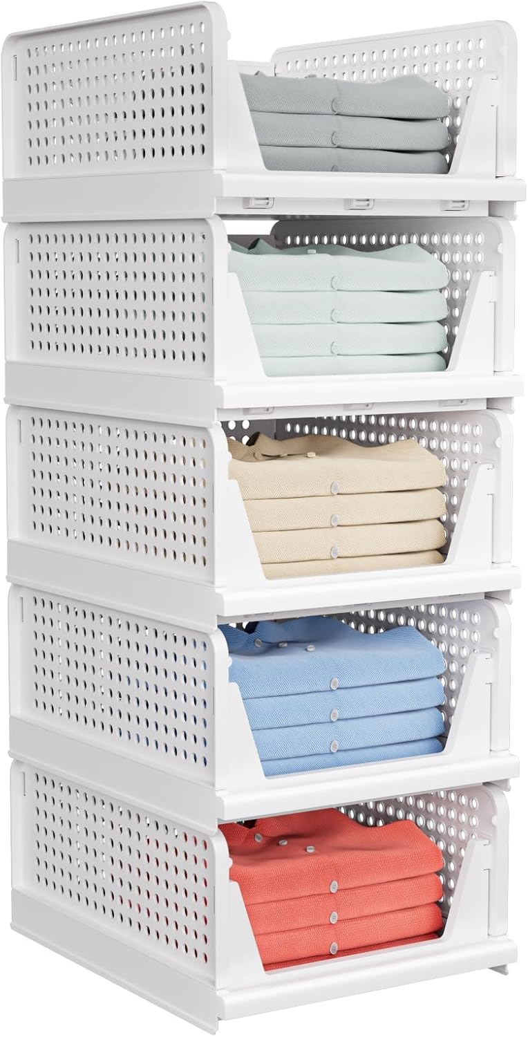 Stackable Storage Bins for Cabinets and Cupboards - product photograph 1